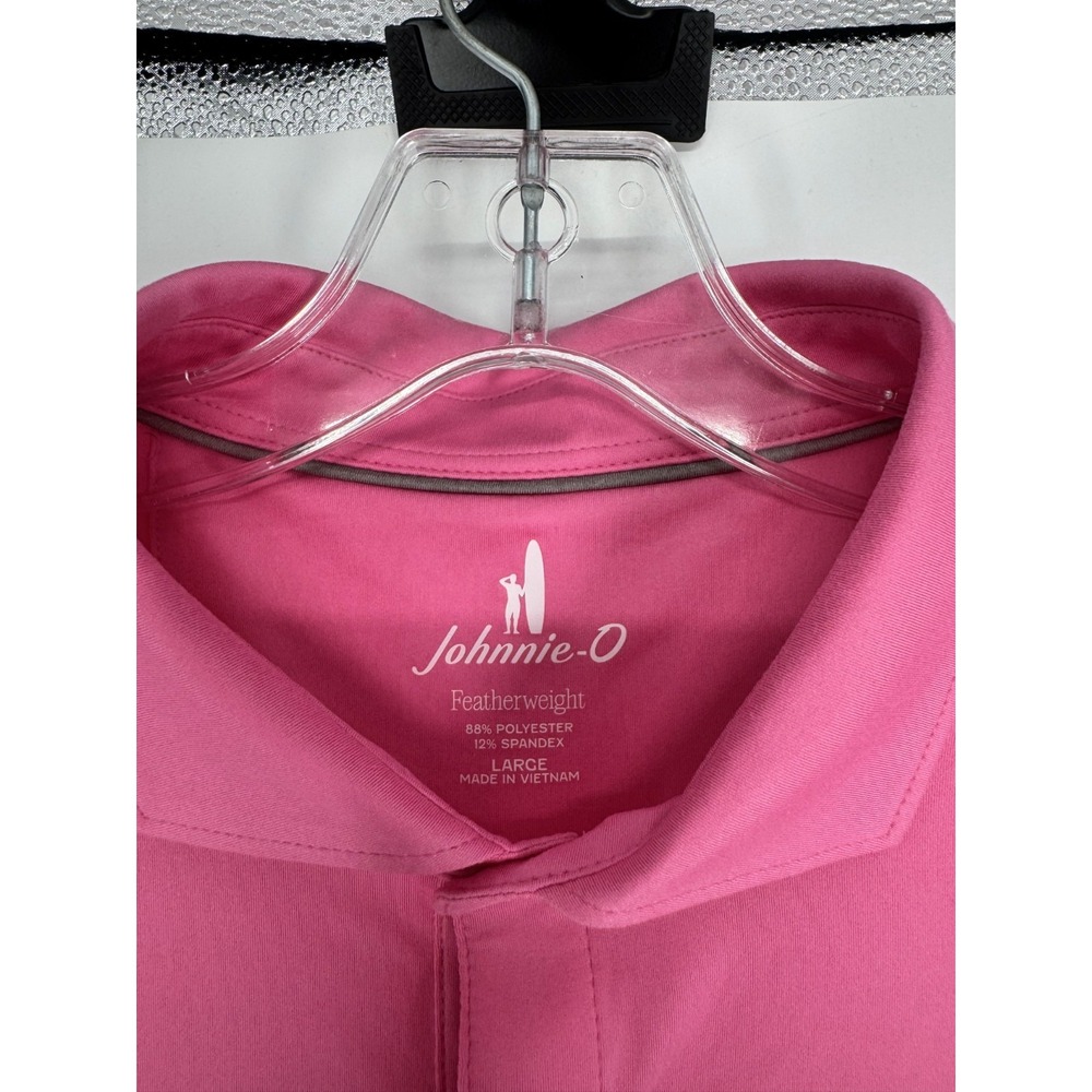 Johnnie O Swing Featherweight Polo Shirt Mens Large Golf Long Sleeve Performance - Picture 3 of 7